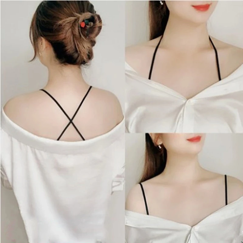 

Meetee 21/42M 8mm Elastic Bands Bright Shoulder Strap for Underwear Bra Band Notebook Spring Bandage DIY Garment Sewing EB058