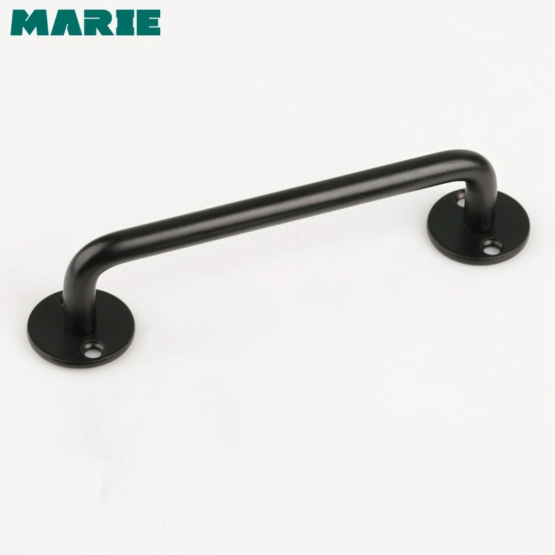 Black Handle Черный цвет двери шкафа шкафчик ручки шкаф выдвижной 304 из нержавеющей стали ящик дверная ручка для шкафа - Цвет: Black Handle