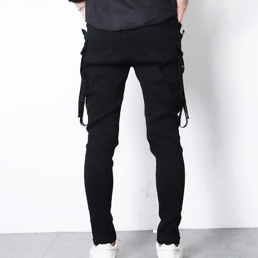 

Shipping Korean Free Version Of The Large Size Haren Pants Personality All-match Casual Small Feet Black Men's Trousers / M-3xl