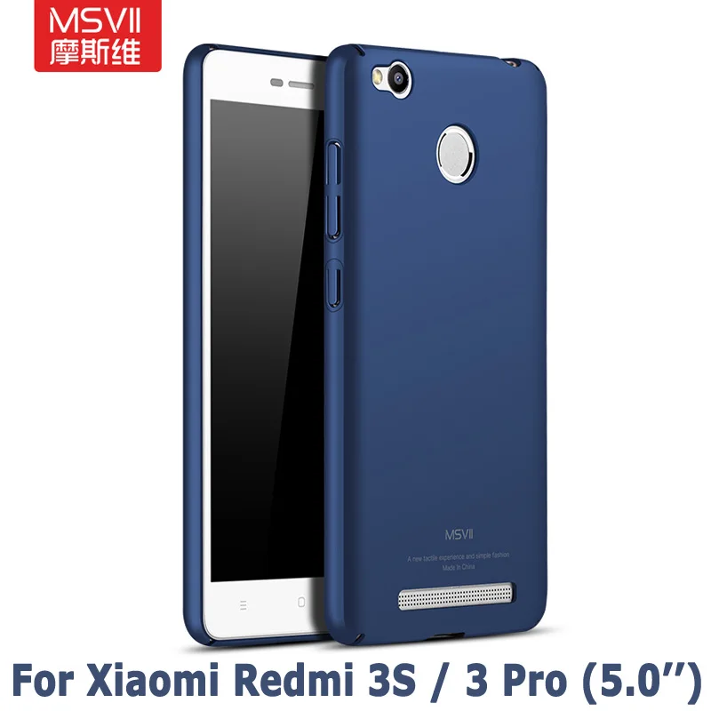 Чехол для Redmi 3 S, Msvii, Тонкие Матовые чехлы для Xiaomi Redmi 3 Pro, чехол Xaomi 3 s, жесткий чехол из поликарбоната для Xiaomi Redmi 3S Pro, чехол s