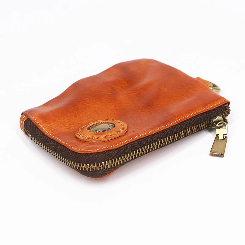 Кошелек из 2020 натуральной кожи для мужчин и женщин винтажный короткий маленький