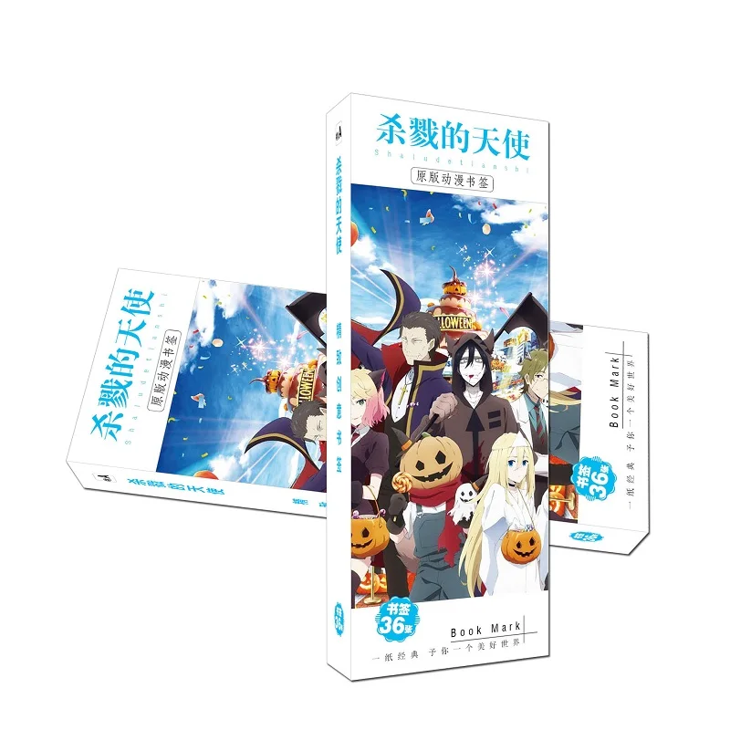 36 шт./компл. Новые Аниме ангелы смерти бумажная Закладка канцелярские закладки