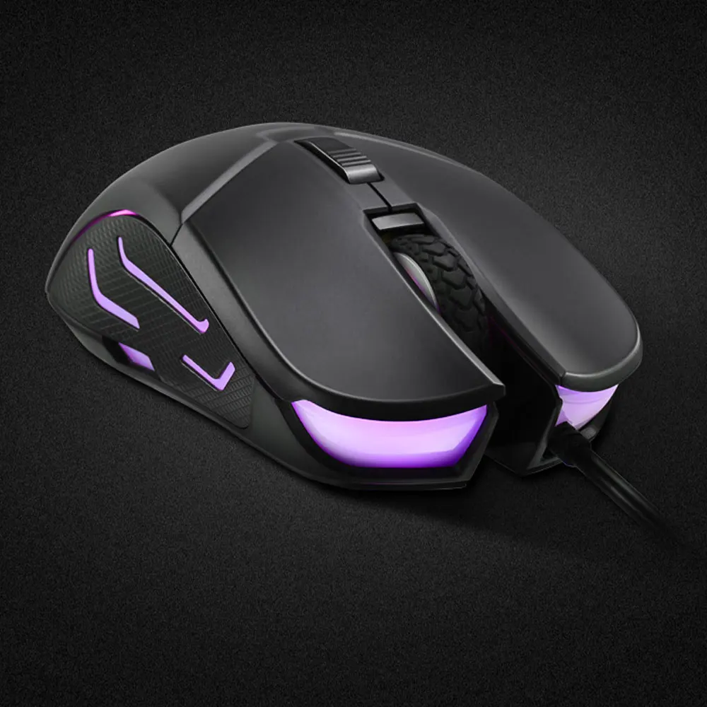 Hp G260 RGB светодиодный светильник Проводная игровая мышь профессиональная эргономичная Макросъемка 5500 dpi Мышь для ПК компьютера ноутбука Бесшумная мышь