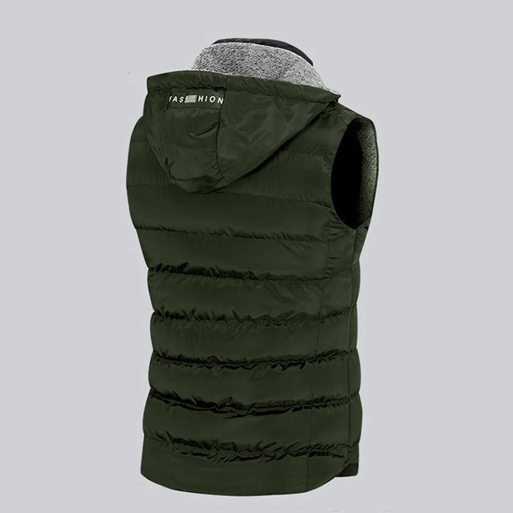 Casaco jaqueta masculino chaqueta hombre, Мужское пальто, Осень-зима, на молнии, уличная куртка с капюшоном, жилет, куртка, верхнее пальто