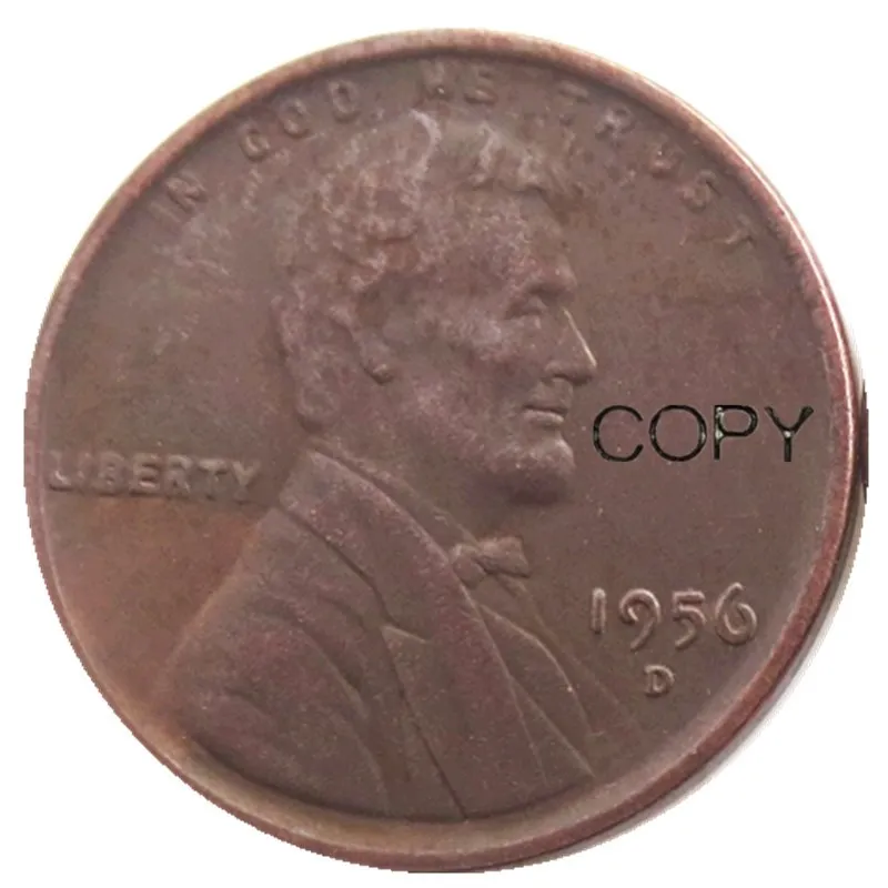 

US 1956 1957 1958 1959 P D S Different Mint Wheat Penny Center Copper Copy Coin