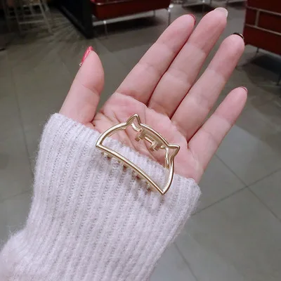 Металл заколки для волос зажим аксессуар Для женщин минималистский изящный