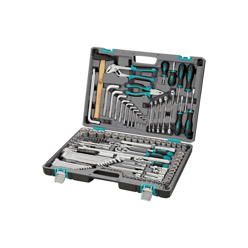 Набор инструментов STELS 14107 (142 предмета хром-ванадиевая сталь и S2 трещоточные