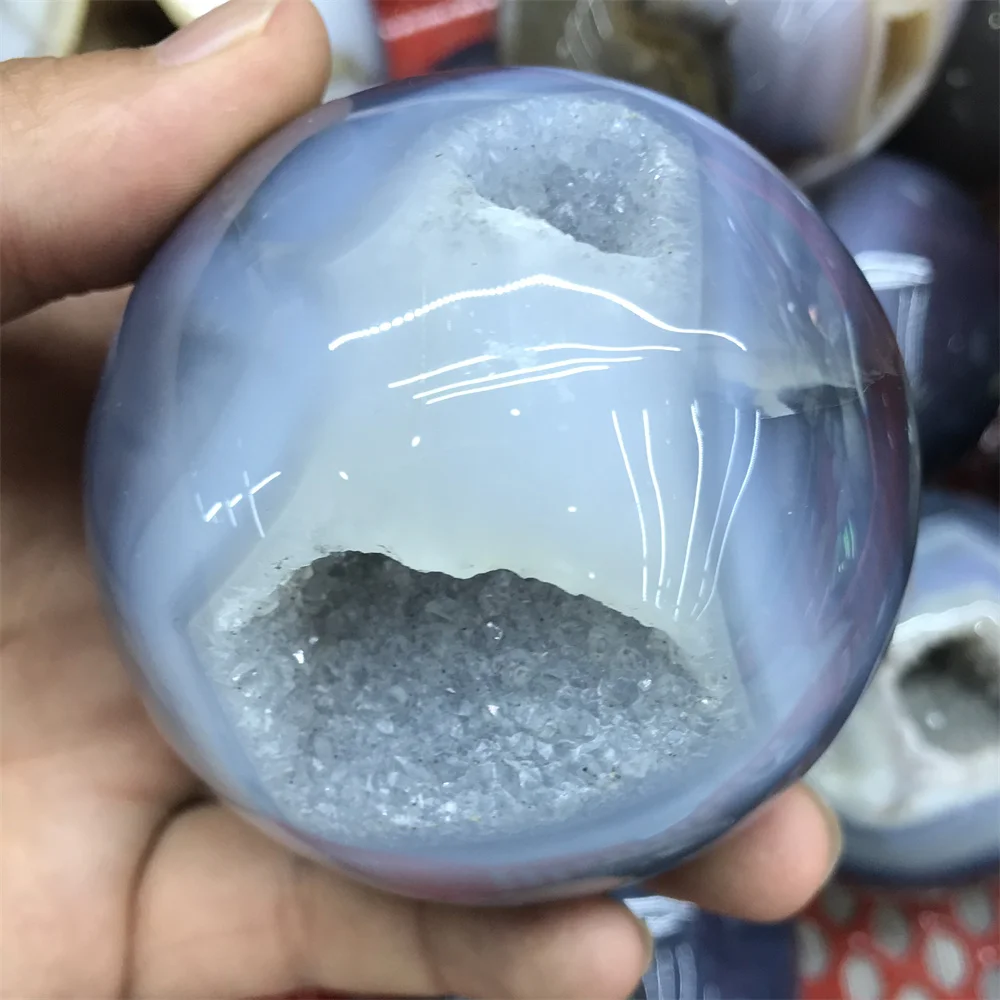 

1pcs Hot Natural stones Druzy agate crystals geode home decoration Agate with druzy vug open sphere crysral cluster amethyst