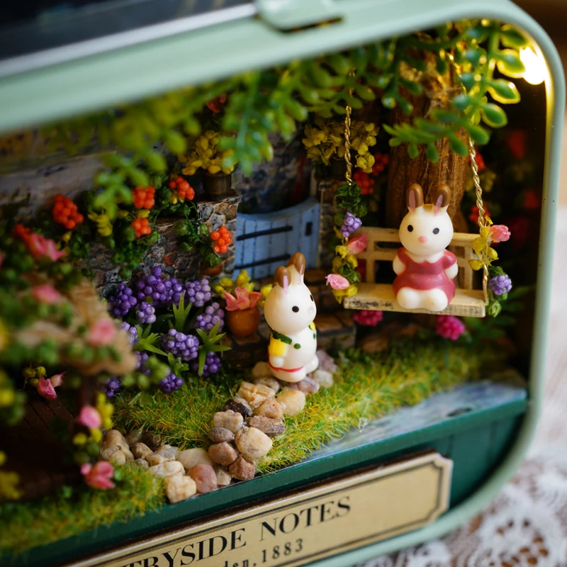

Box Theatre DIY Model Doll House Miniatures Furnitures Wooden Dollhouse Miniatures Toys Gift for Doll House Accessories