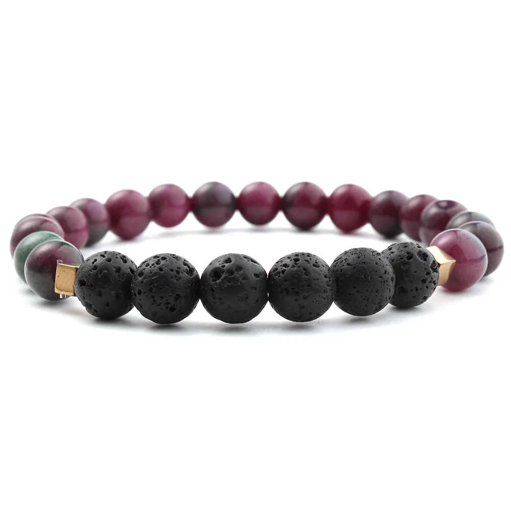 

Beaded Chakra Bracelet Couple Crystals Bracelet Beads Bracelets for Girls Women Men Pulseras Magneticas Parej Luxury Jewelry