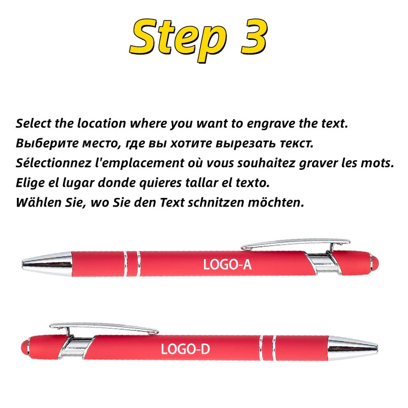 Металлическая Шариковая Ручка спрей Пластик сенсорный Экран ручка для офиса