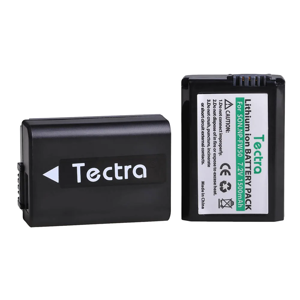 Tectra 3 шт. Φ NPFW50 NP FW50 аккумулятор + ЖК USB двойное зарядное устройство для Sony|Цифровые