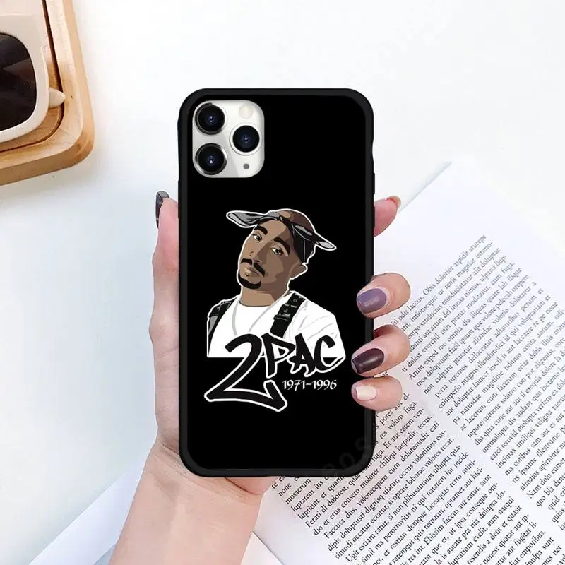

2pac American rapper singer Phone Case for iPhone 11 12 pro XS MAX 8 7 6 6S Plus X 5S SE 2020 XR funda coque