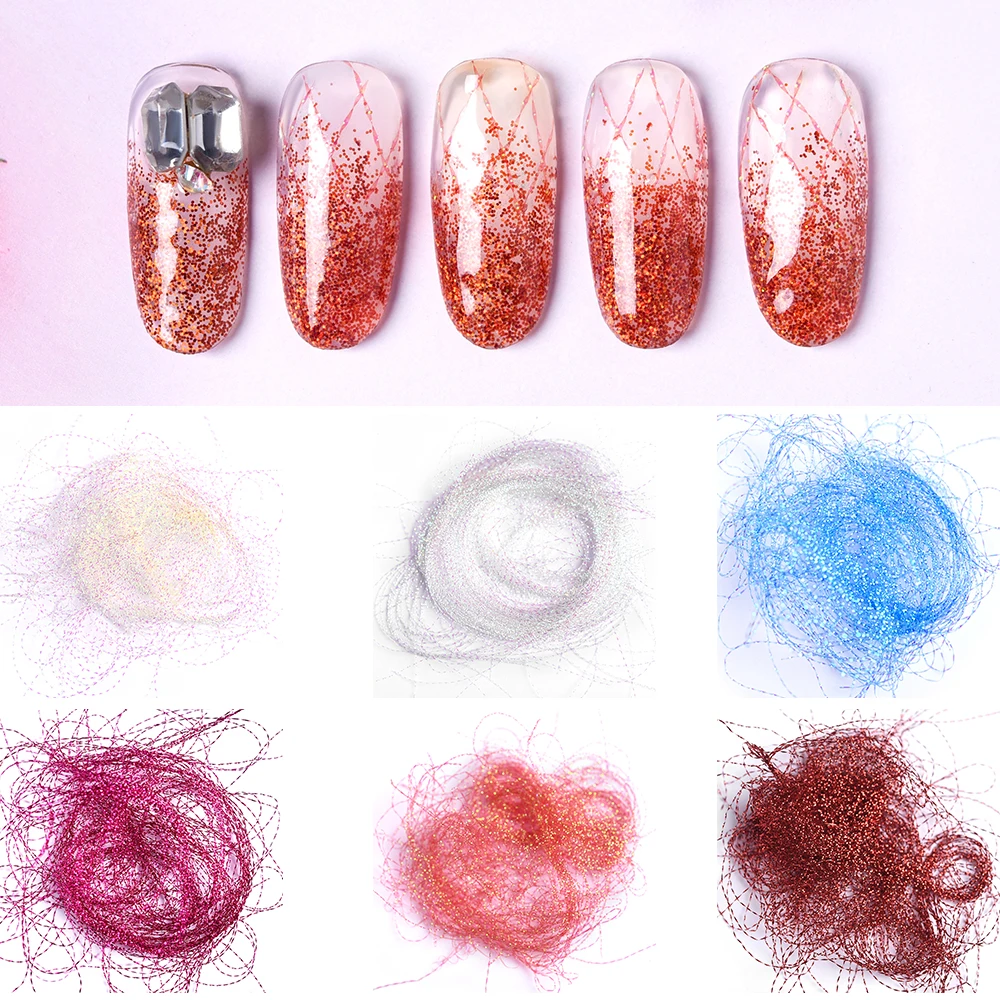 Kads красочные шелковой лентой Маникюр 3D украшение для ногтей аксессуары линии