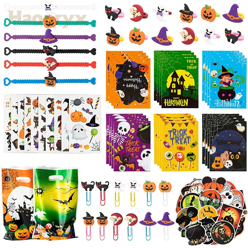 

128 шт., наклейки для татуировок на Хэллоуин