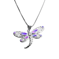 dragonfly fashion pendant animal necklaces beautiful jewelry charm women wedding accessories birthday gift