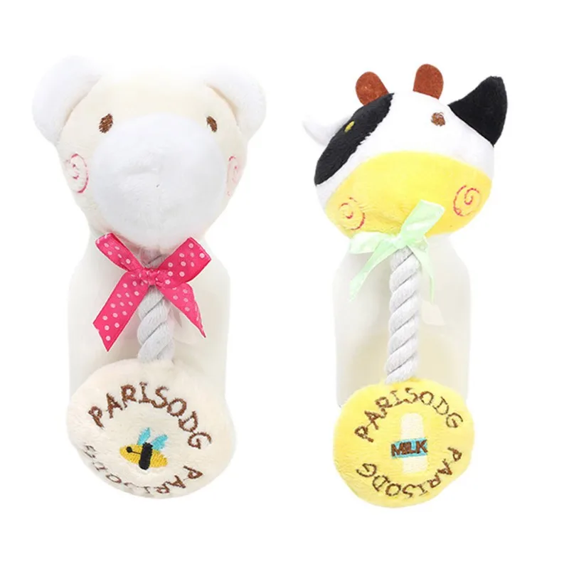 

Игрушки для чистки зубов домашних питомцев, дрессировочная мудрость для щенков, жевательные игрушки с голосовым звуком и защитой от укусов ...