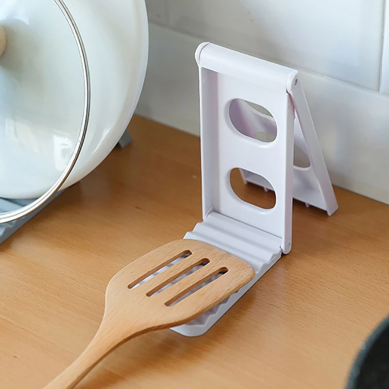 Foldable Wave Pattern Pot Cover Rack Spoon Cutting Board Kitchen Storage Shelf Stand Lid Gadgets | Дом и сад