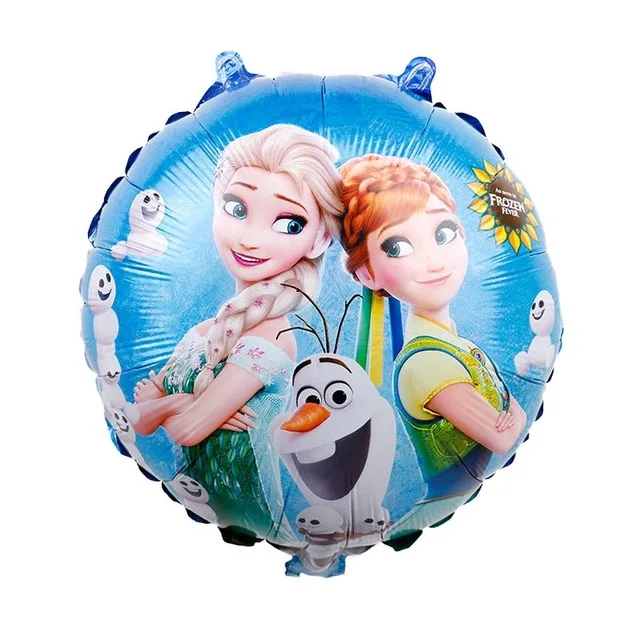 balloon1-1pcs Дисней Холодное сердце Анна фильм ребенок день рождения украшения Дети девочка вечерние принадлежности вечерние набор посуды - Цвет: balloon1-1pcs