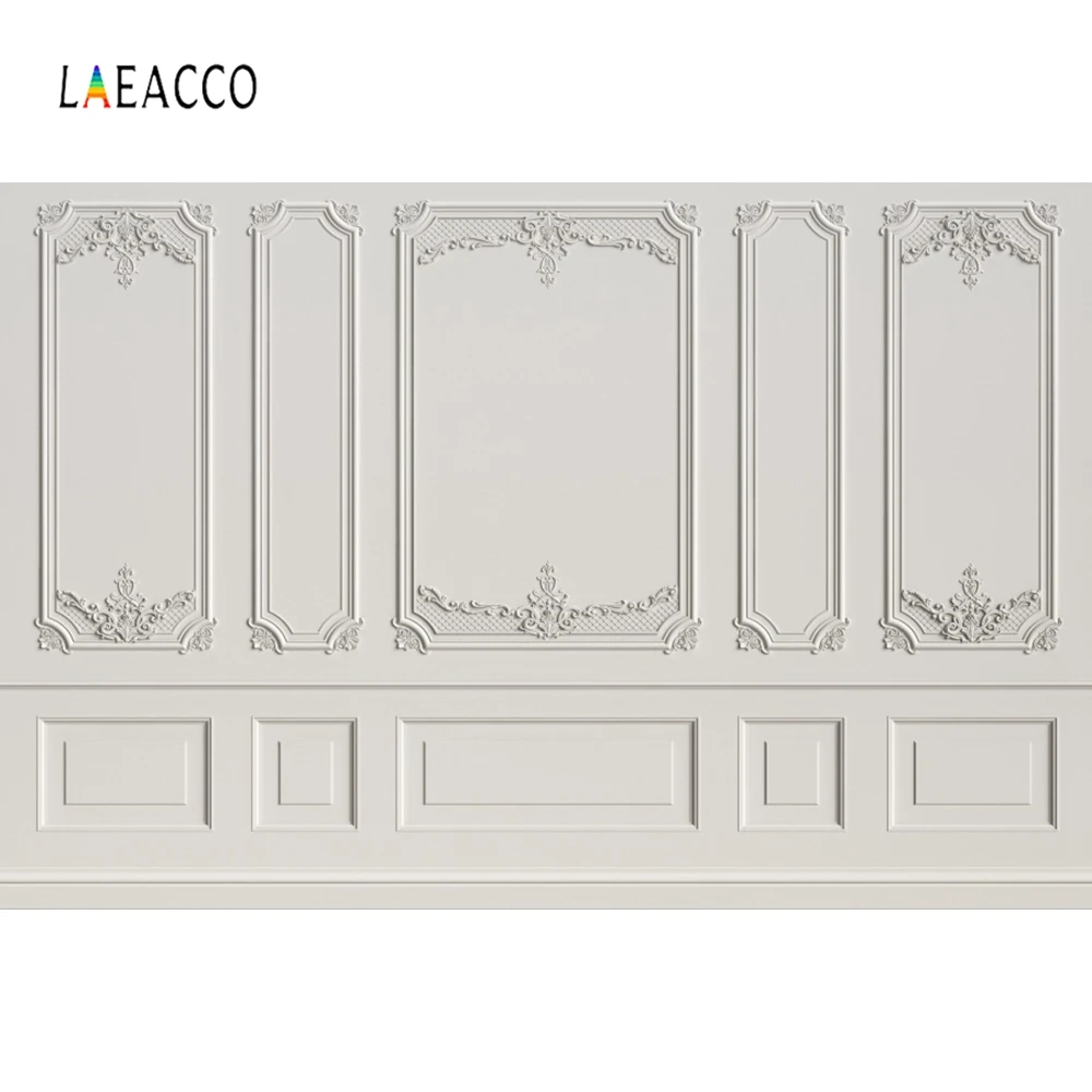 Фон для детской фотосъемки Laeacco с изображением белого дома резная стена |