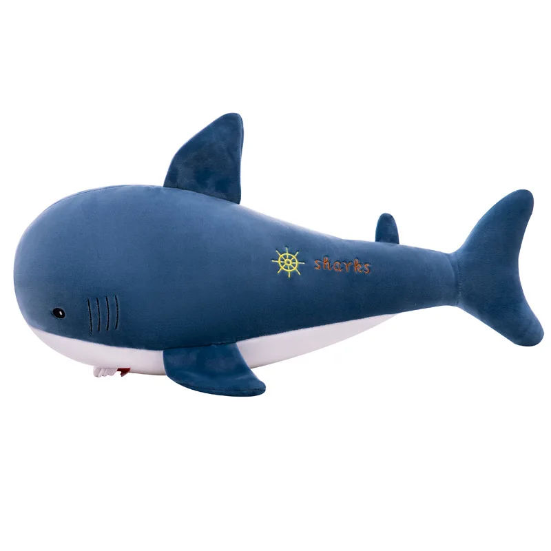 

Zqswkl 60/80/100cm big shark doll cute soft toys for children ocean plush toy baby girl bedroom decoration birthday gift