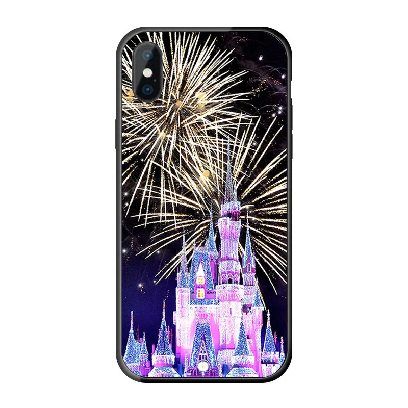 World Cinderella Castle Fireworks Transparent Soft TPU Case Cover For iPhone 11 Pro X XS Max XR6S 6 7 8 Plus 5S 5 SE Cases | Мобильные