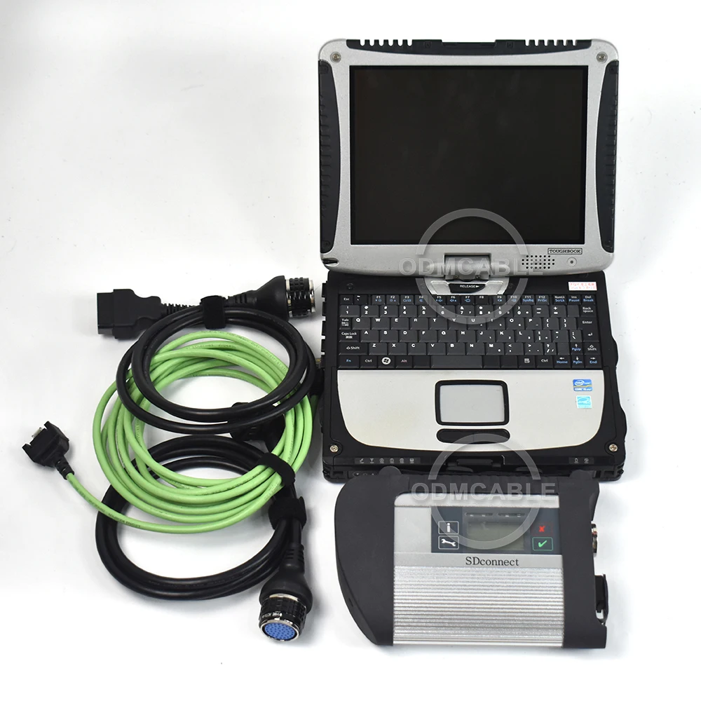 

MB Star C4 chip Multiplexer Diagnosis c4 tool for car trucks bus diagnostic scanner 12V 24V Auto Scanner tools with cf19 laptop