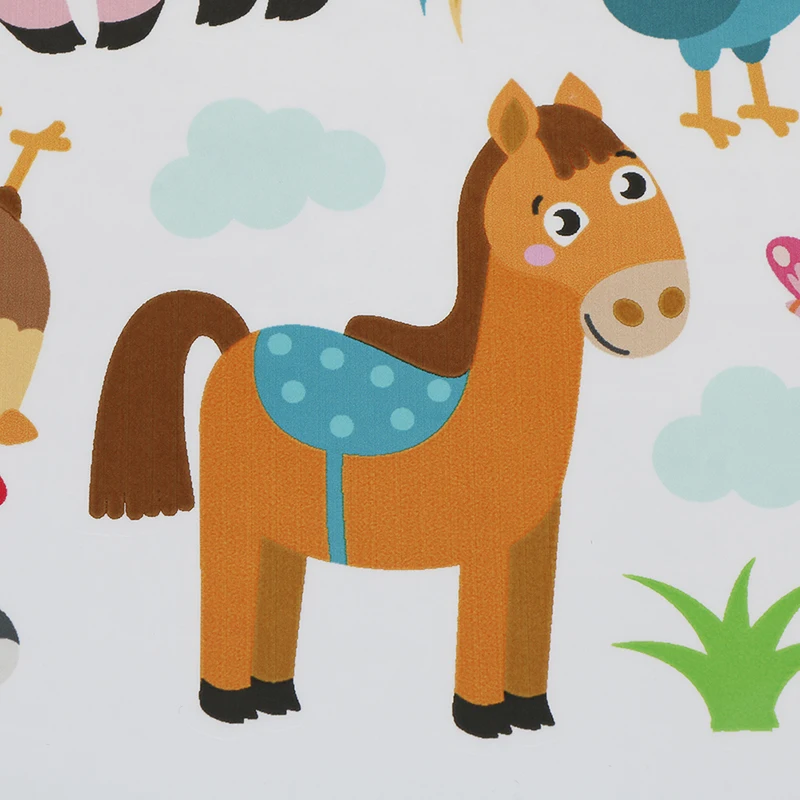 Наклейка на стену с лесными животными Настенная художественный домашний декор