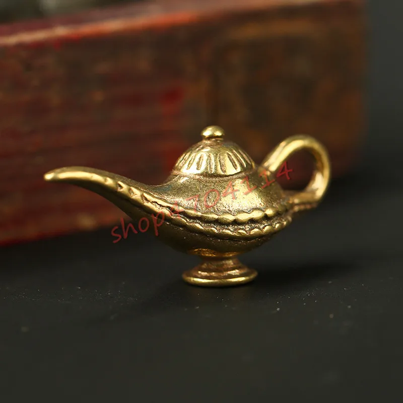 Креативная Чистая латунь волшебная лампа небольшие украшения изысканные