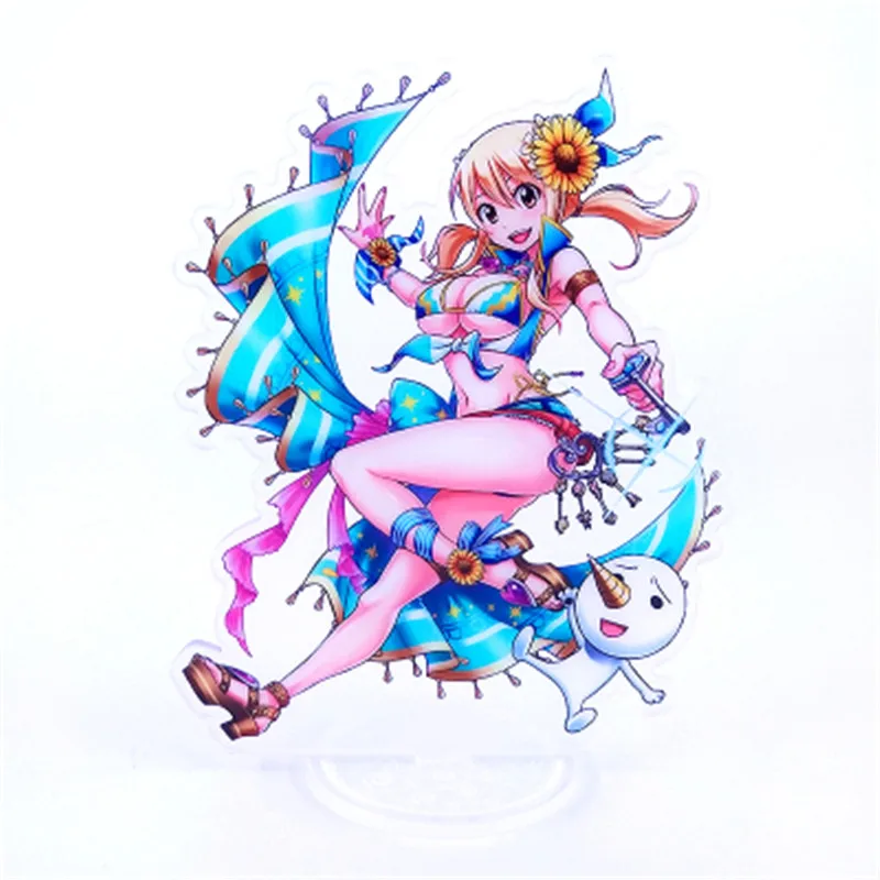 Аниме Феи Тейл Нацу Люси Эрза серый Венди фигурка на акриловой подставке