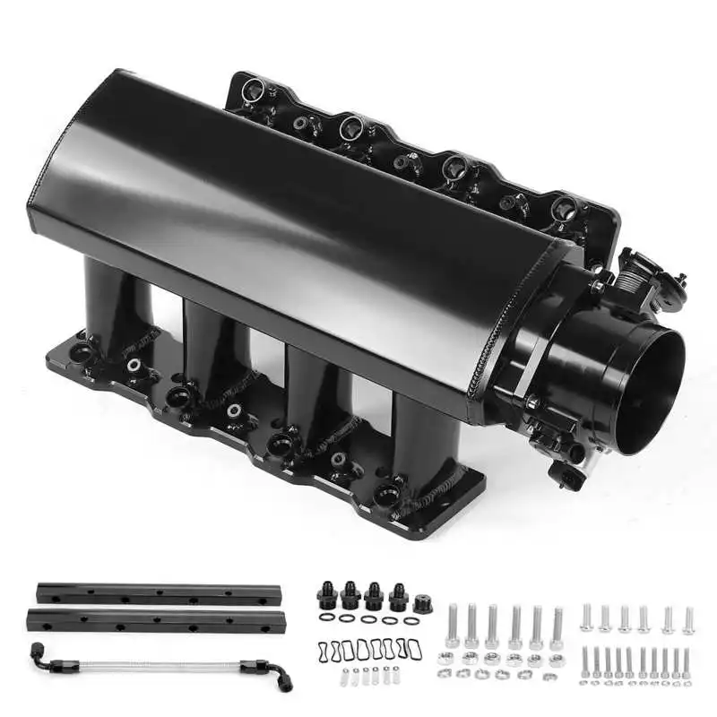 

Впускное устройство двигателя набор коллектора из алюминия LS1 LS2 LS6 с топливной трубкой 5,3 л, 6,0 л, 5,7 л, замена автомобильного впускного устрой...