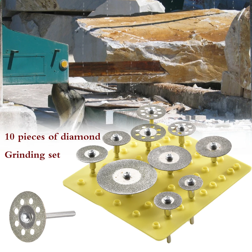 10 шт. в упаковке алмазный шлифовальный набор стекло нефрит резьба матовая резка 2