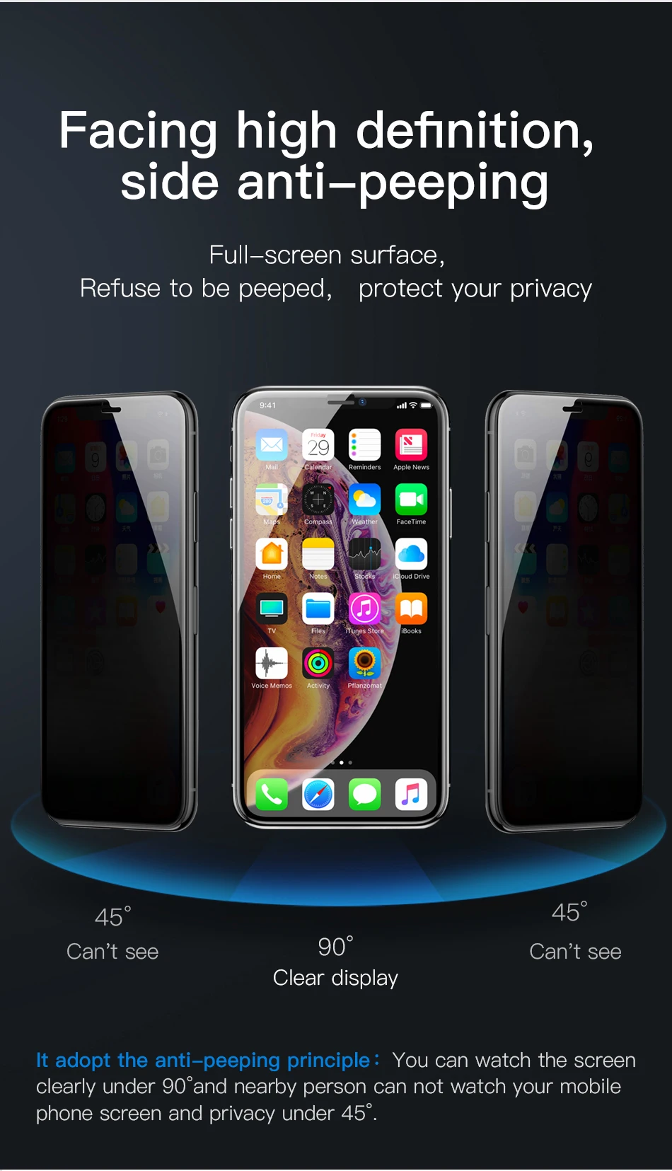 25 шт. Защитная пленка для экрана, защита для iPhone 11 Pro Max X XS XR 7 8 6S Plus защитная пленка из закаленного стекла