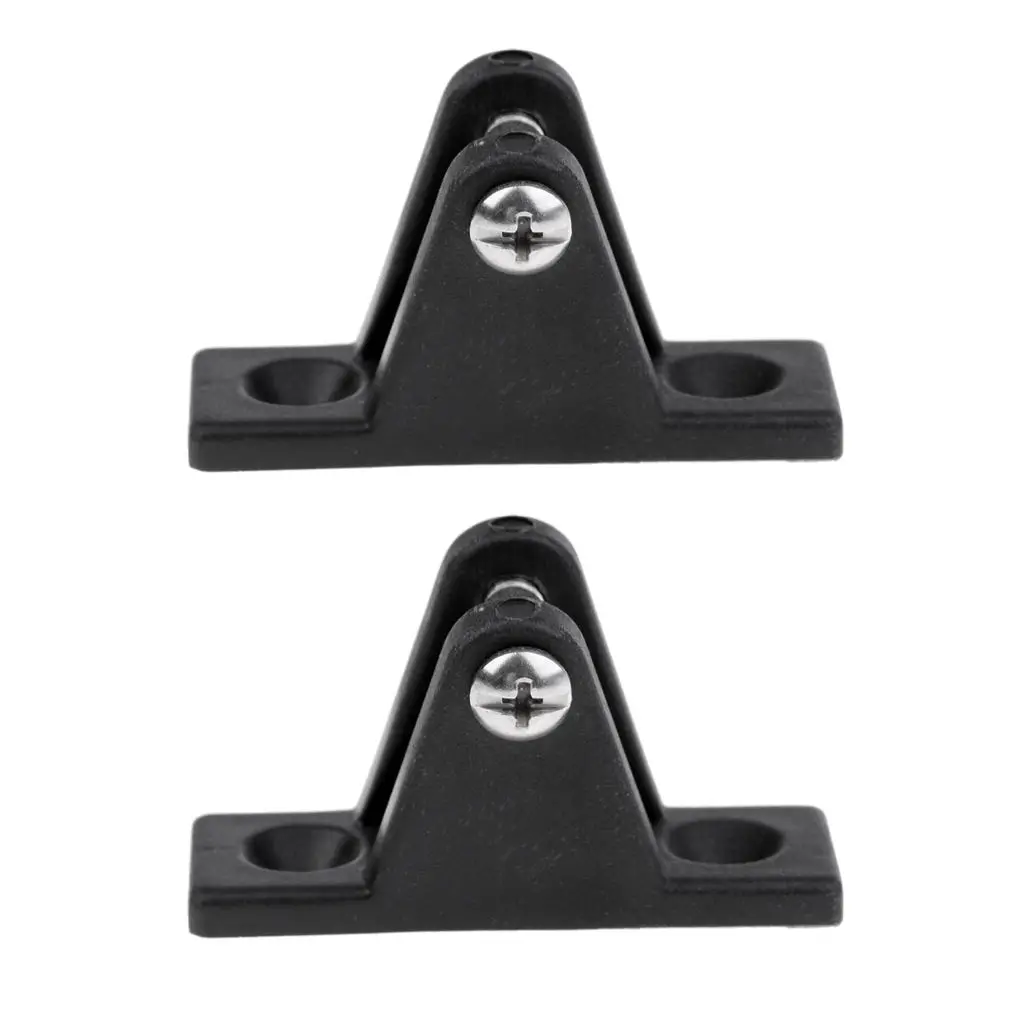 

Boat Kayak Angled Deck Hinge Mount Black Nylon Fitting Hardware With Bolt