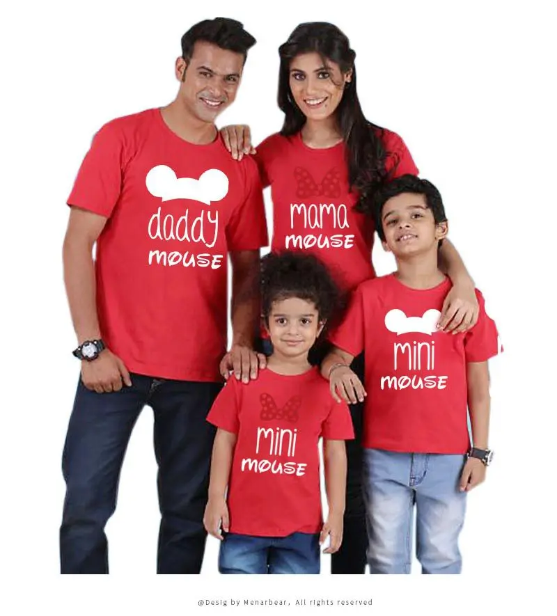 

Family Tshirts Fashion clothes baby mami dad Cotton Groups Luxury Cute Warm Moving Casual Soft and Breathable Summer Personality