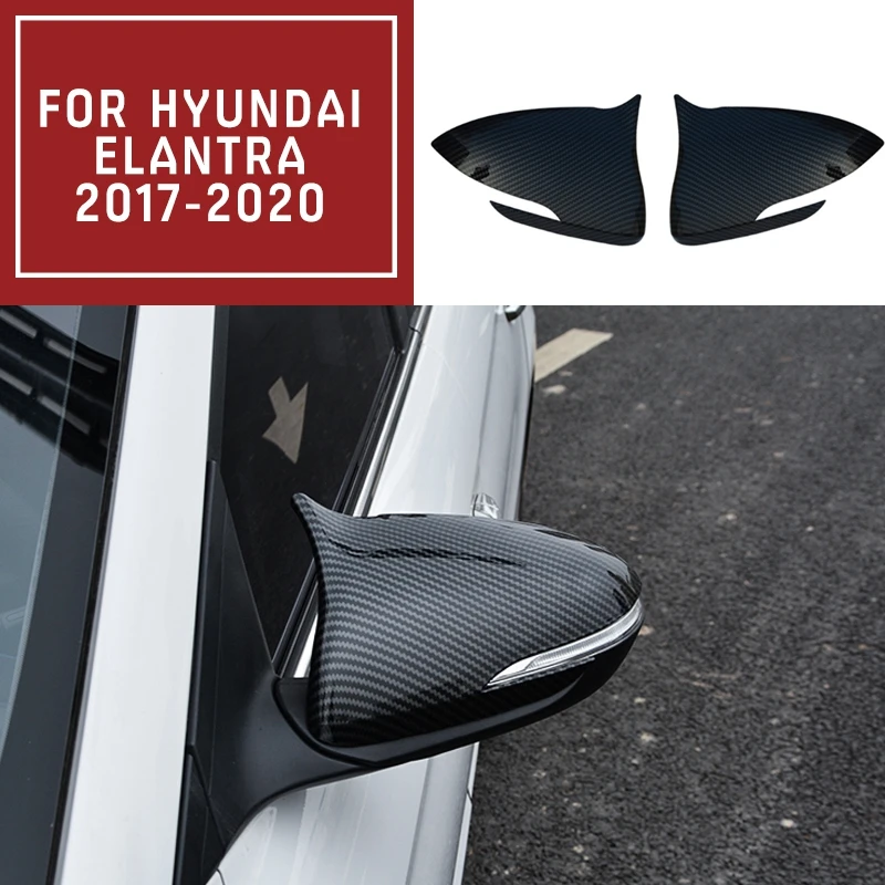 Внешние зеркала заднего вида из АБС пластика для Hyundai Elantra 2017 2020 2 шт.|Зеркала и