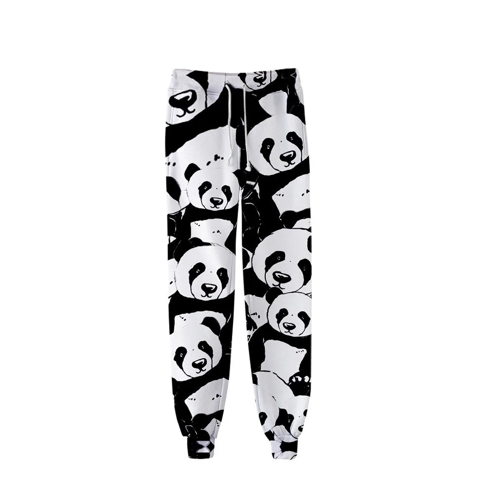 

Animal panda 3D Print Joggers Pants Women Men Funny Cartoon Sweatpants Sports Fitness Loose Hip Hop Trousers Thread Closing