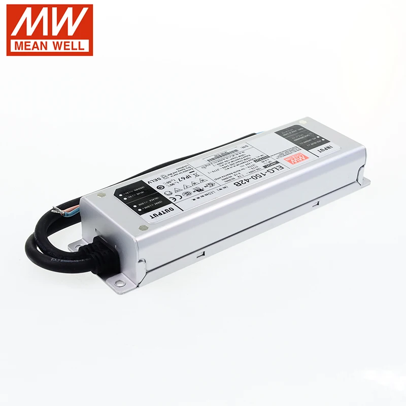 MEAN WELL ELG-150-48B-3Y 150 Вт 48 В светодиодный трансформатор 110 В/220 В переменного тока до 48 В постоянного тока 3.13A 150 Вт Водонепроницаемый Meanwell Регулируемый источник питания