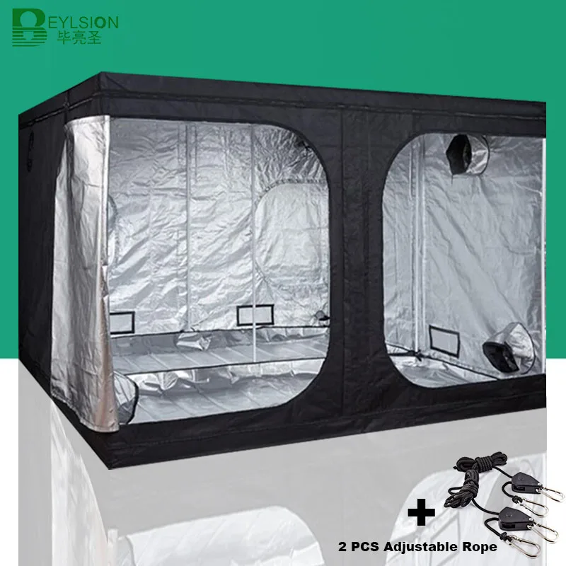 BEYLSION 1680D растут палатки растут коробка растут домашняя игровая палатка шатер для гидропоники выращивание растения комнатная палатка для выращивания растительная теплица+ веревка комплект
