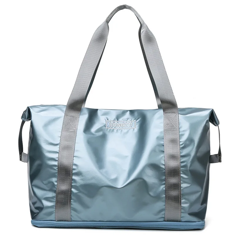 

Женская дорожная спортивная сумка, спортивный мешок для сухого и влажного отдыха, многофункциональная вместительная сумка на плечо для йог...