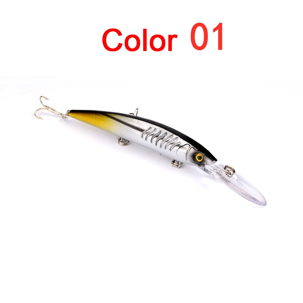 

1pcs 12.5g15.2cm Minnow Fishing Lure Wobbler Crankbait 3D Eyes Plastic Artificial Hard Baits Peche Bass Trolling Pike Carp Lures