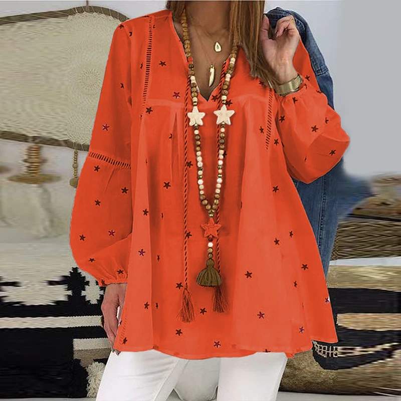 2020 Новая летняя блузка для женщин Повседневное платье с длинными