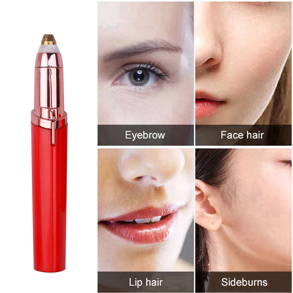 2020 Electric Eyebrow Trimmer Portable Facial Hair Remover Makeup Painless Eye Brow Epilator Mini Shaver Razors Women depilator | Красота и