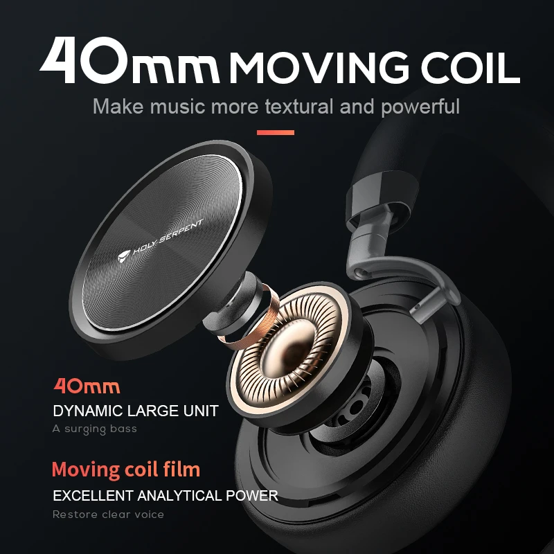 Беспроводные наушники HOLY SERPENT Bluetooth 5 0 для улицы объемная музыка гарнитура