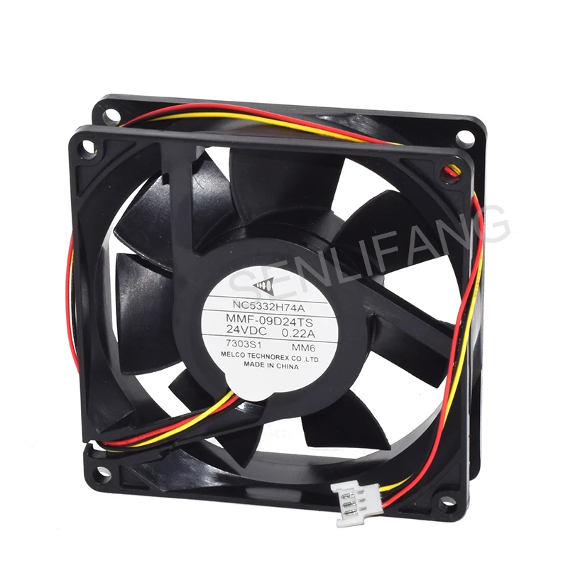 Подлинный новый MMF-09D24TS DC24V 0.22A трехпроводный охлаждающий вентилятор
