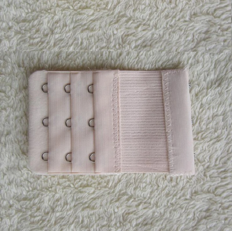 Дамы эластичный 3 крючка бюстгальтер ремень Удлинительный крюк зажим идеальная