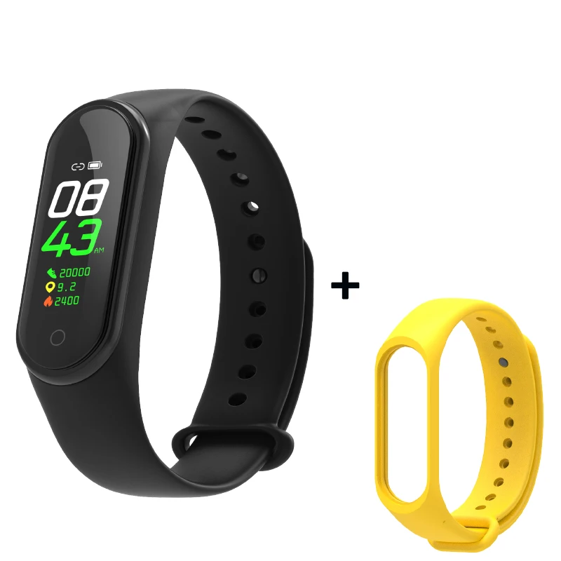As shown12 Smart Fitness Bracelet M4 Tracker Waterproof Pedometer Blood Pressure Watch Support Multi-Languauge Wristband For Men Women Kids - Цвет: As shown12
