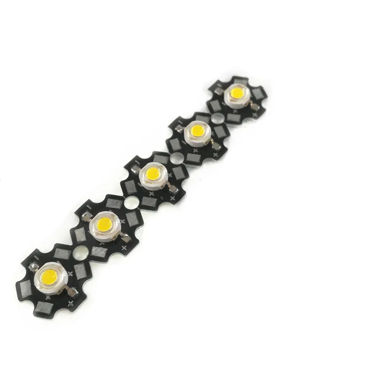 10 шт. 1 Вт 3 высокая мощность светодиодный полный спектр белый теплый зеленый