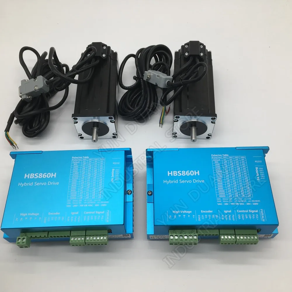 Драйвер шагового двигателя Nema23 с замкнутым контуром и охлаждающим вентилятором