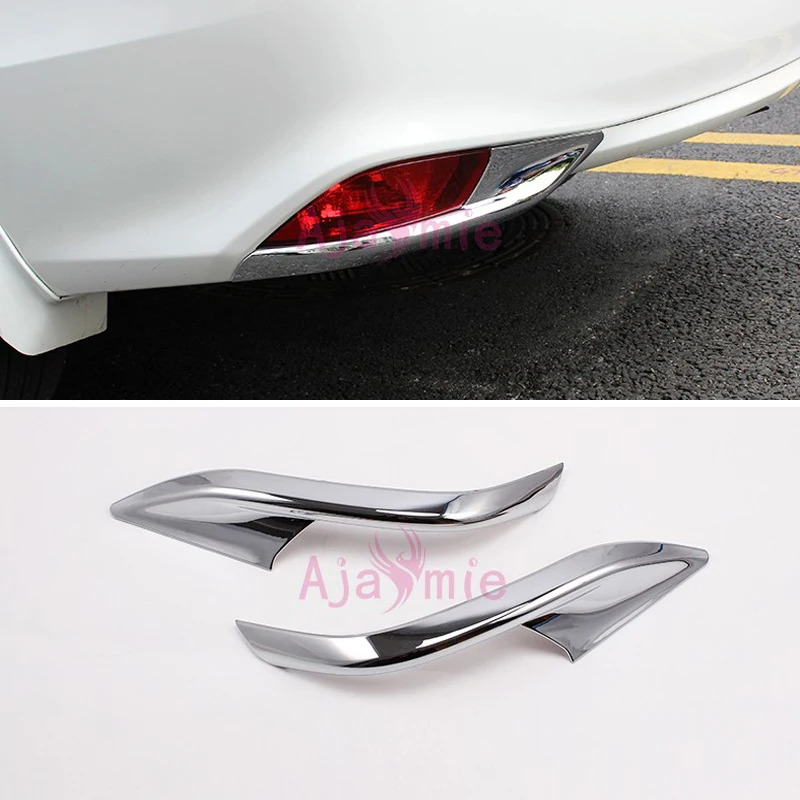 

Для Toyota Vios FS 2017 2018 задняя противотуманная фара крышка световая отделка Декоративная панель хромированные аксессуары для стайлинга автомобилей